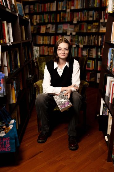 Peregrine Book Store High School Senior photo session