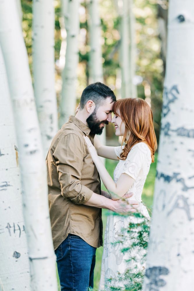 Aspens engagement photos flagstaff, az