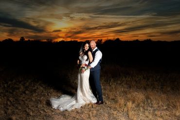 Sunset wedding photographer