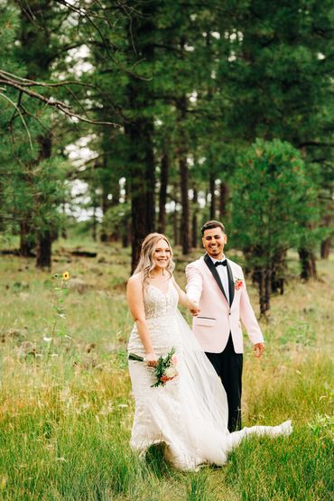 Williams Arizona outdoor wedding photos