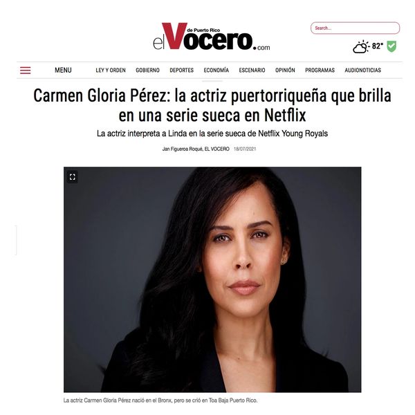 Carmen Gloria Pérez in Puerto Rico newspaper El Vocero
