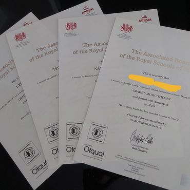 Students' certificates