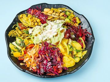 Mix-Salat-Teller ohne Gluten, 3 Salate zur Auswahl