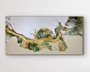 acrylic pour original abstract art fluid art painting acrylic on canvas crystal coast originals