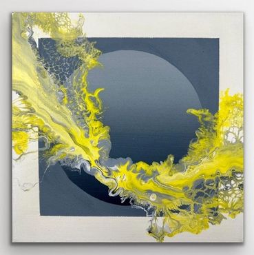 acrylic pour original abstract art fluid art painting acrylic on canvas crystal coast originals