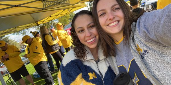Hosts Anna and Olivia are Michigan fans