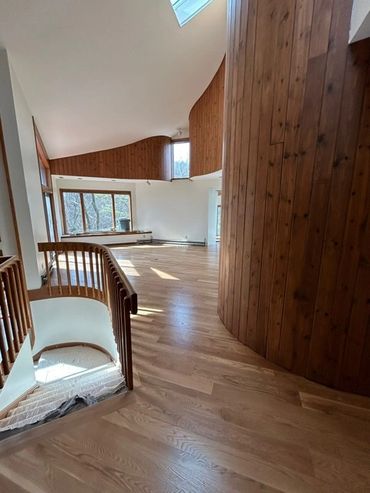 custom curved installation