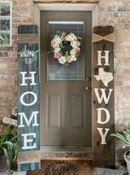 These customized signs are available with any color or saying.