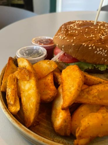 Hamburguesa con papas