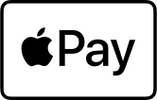 Apple Pay logo with the Apple icon and text on a white background.