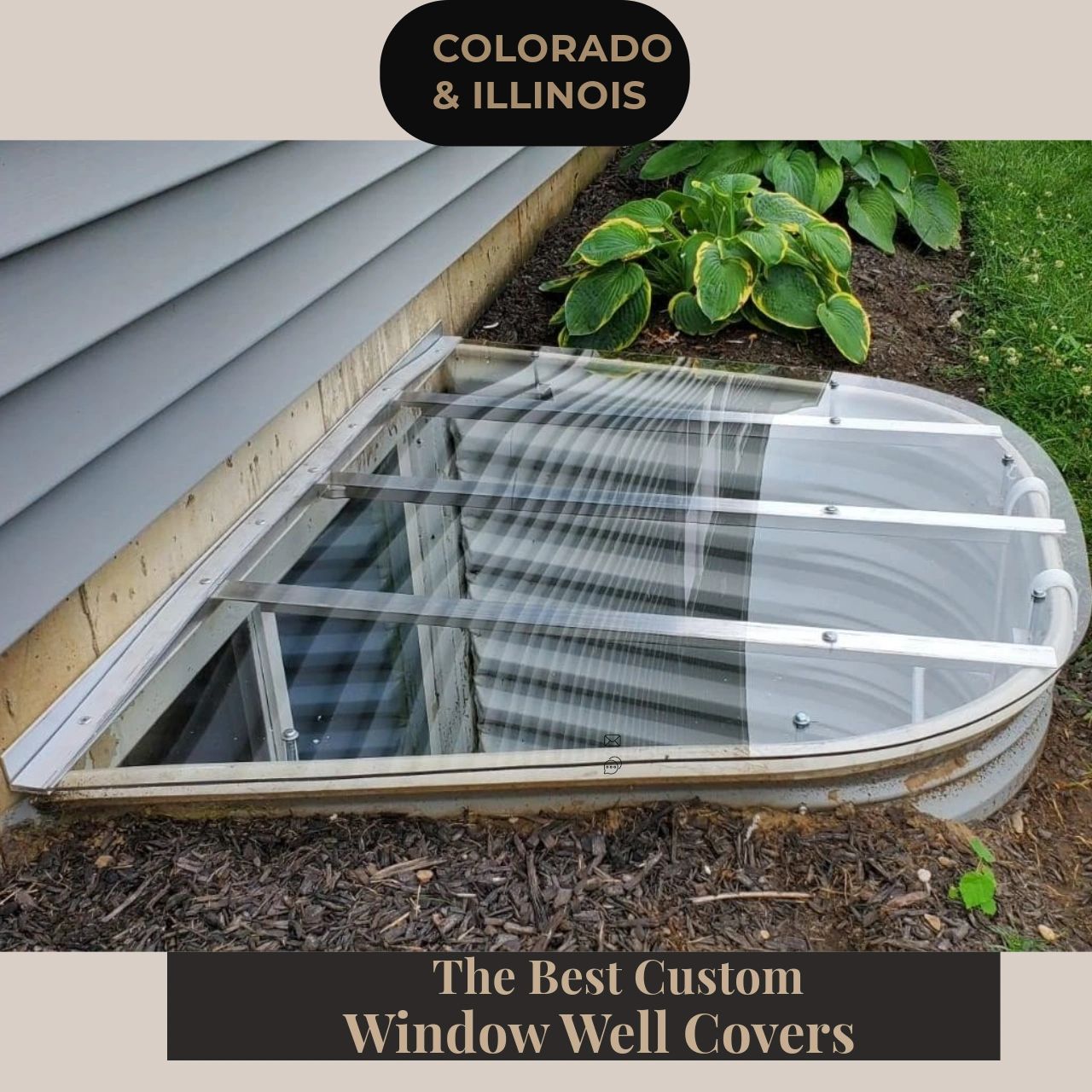 window well cover made of polycarbonate