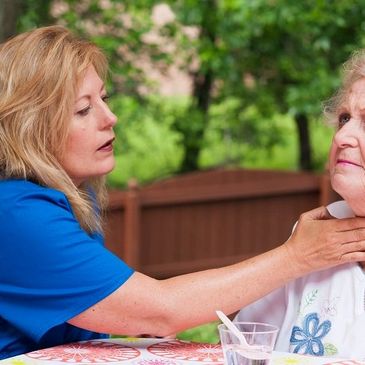 A nurse caring for the elderly