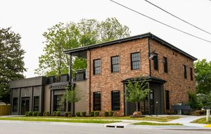 Cigar district, rooftop lounge, cigar lounge, cigar box, brick buildings, modern