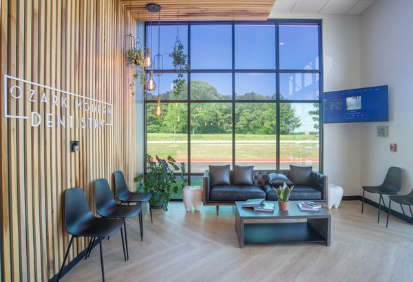 Dentist office, lobby, architecture, interior design, modern spaces, bright windows, lobby