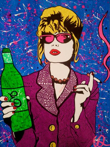 Patsy Stone / Joanna Lumley /
Absolutely Fabulous / Art
2017
Acrylic on Canvas 