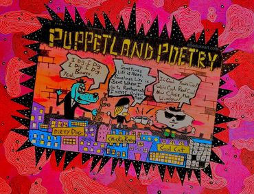 Puppetland band pee wees playhouse art by Ellie duke