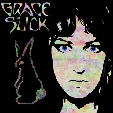 Grace slick pop art Ellie Duke painting