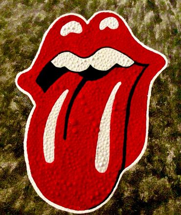 rolling stones tongue art logo micj jagger fan art