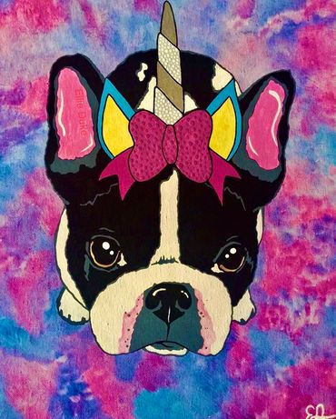 Boston Terrier
2018
Acrylic on Canvas (11”x14”)