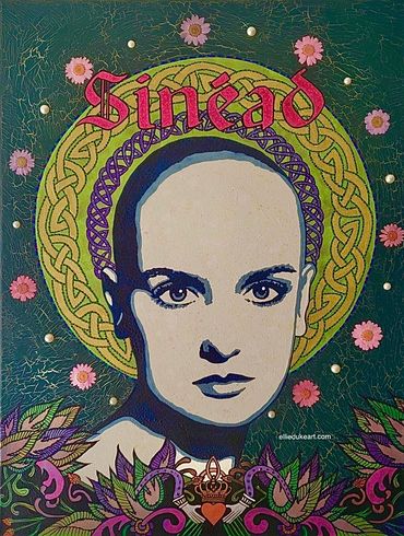 Sinéad O’Connor fan art portrait Ellie Duke