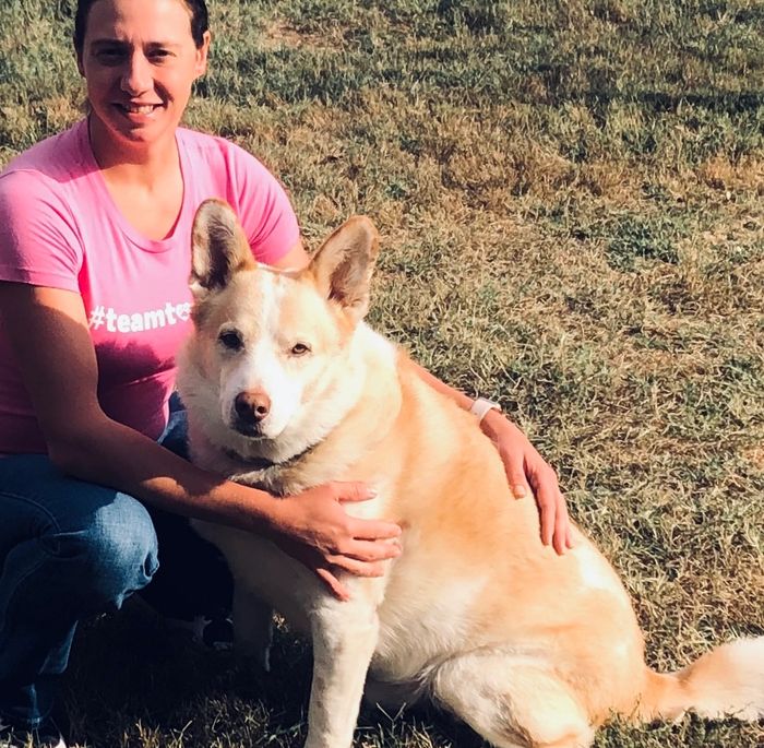 Jo Harris with Rusty Lou