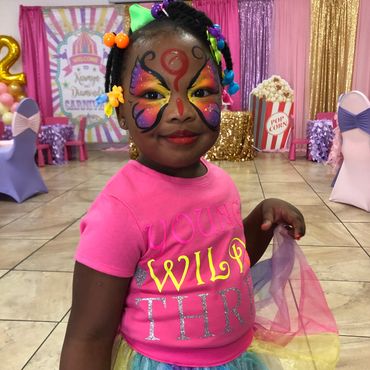Susie Q Face Painting for birthday parties & company events! MLRmagic.com