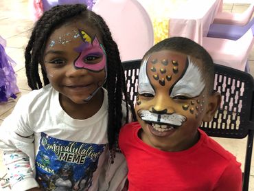 Susie Q Face Painting for birthday parties & company events! MLRmagic.com