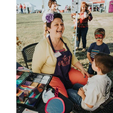 Susie Q Face Painting for birthday parties & company events! MLRmagic.com