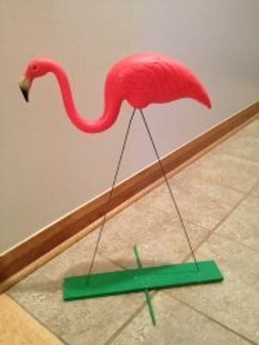 Yard Cards - indoor flamingo