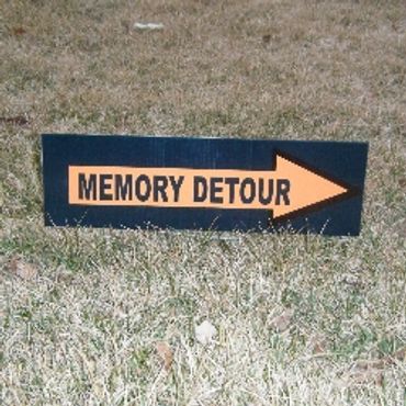 Yard Cards - traffic sign - memory detour