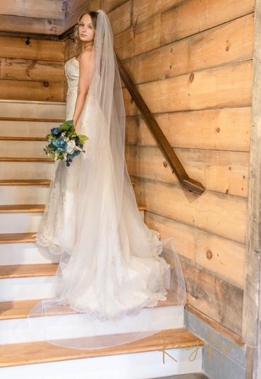 Stairway to bridal suite