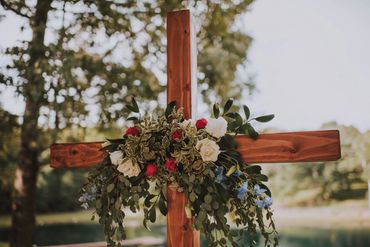 Flowers on the cross