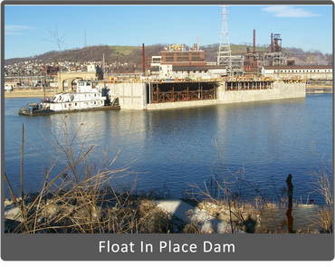 US Army Corps Float-in-Place Dam