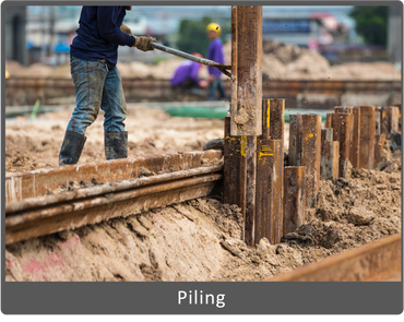 Piling: Sheet Pile, Precast Pile, Steel Piliing