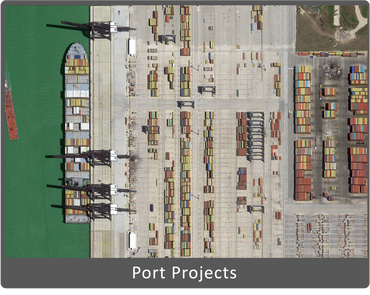 Port Projects, Container Yards, Ship Offloading Facilities
