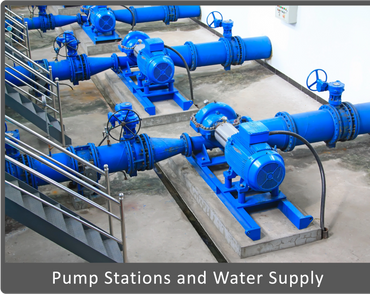 Pump station and municipal water supply projects
