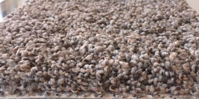 Flecked plush carpet