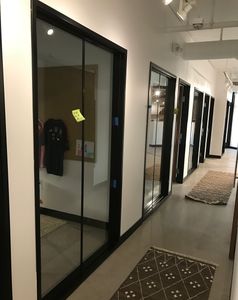 store front rehab interior glass