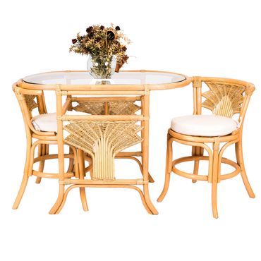 Rattan bambu mobilya masa sandalye