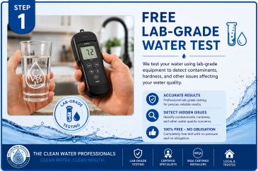 Free lab-grade water testing to detect contaminants and hardness for accurate, reliable results.