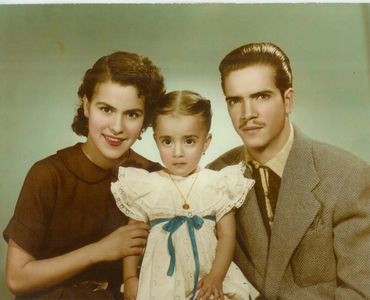 Martha (Mom), Guadalupe (sister) and Manuel Sr. (Dad) 