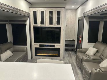 The Pine Ridge Manor relaxation station. Theatre seating for the win!