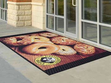 printed outdoor entrance floor mat 
