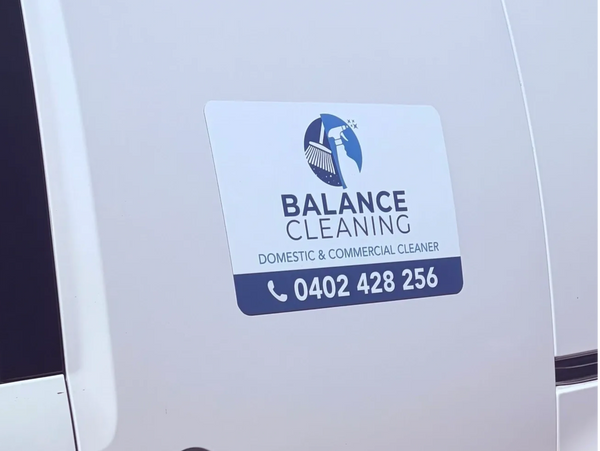Balance Cleaning domestic and commercial services easy access van.