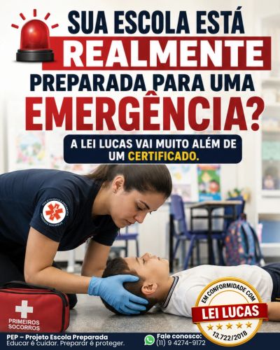Treinamento de RCP para professores em Atibaia e região