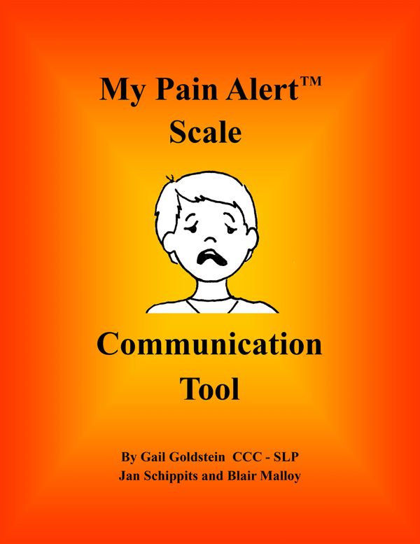 Original My Pain Alert Scale Communication Tool print book cover.