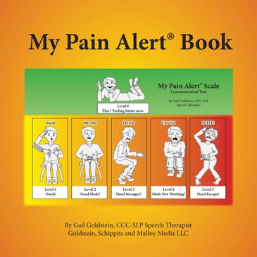 Cover of our ebook, My Pain Alert Book, which makes communicating pain needs easier.