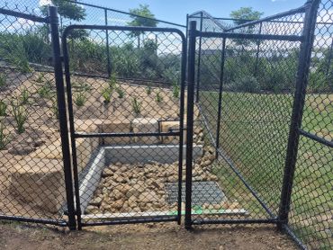 Black PVC chainwire 1.8m Exclusion fence