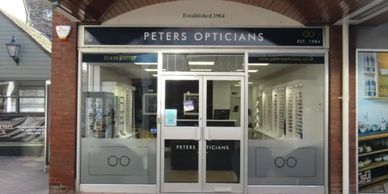 Peters Opticians in Newmarket.