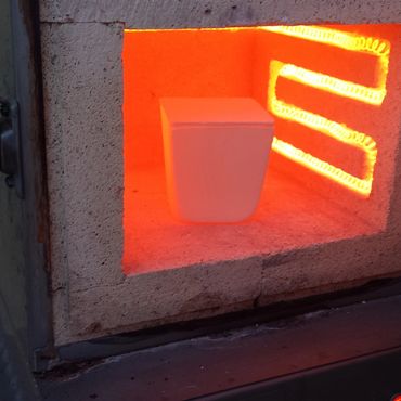 Kiln for making glass pendants for Cremation Jewelry.